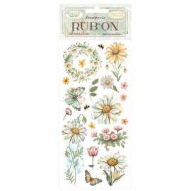 **Pre-Order** Stamperia - Daisy Art - Rub-ons "Daisy & Butterfly" (ETA Late Feb 26)