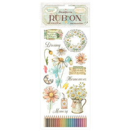 **Pre-Order** Stamperia - Daisy Art - Rub-ons "Harmonious" (ETA Late Feb 26)