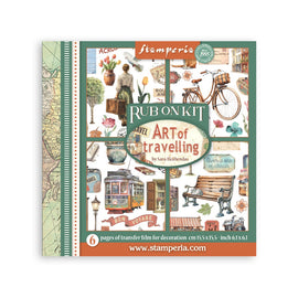 Stamperia - Art of Travelling - Rub-on Kit (6 Pages - 15.5x15.5cm)