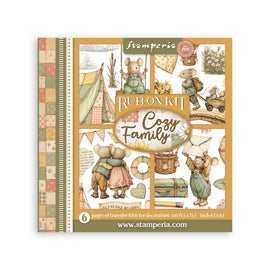 Stamperia - Cozy Family - Rub-on Kit (6 Pages - 15.5x15.5cm)