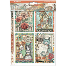 **Pre-Order** Stamperia - Furry Friends - A4 Assorted Rice Papers (6 Sheets) (ETA Beg Nov 25)