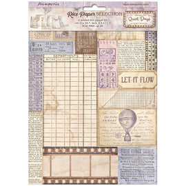 Stamperia - Quiet Days - A4 Assorted Rice Papers (6 Sheets)