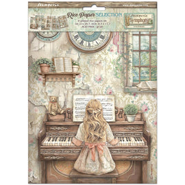 Stamperia - Symphony - A4 Assorted Rice Papers (6 Sheets)