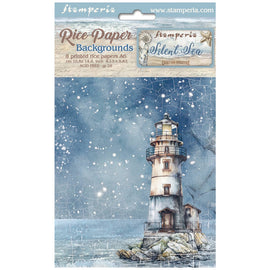 Stamperia - Silent Sea - A6 Assorted Rice Papers "Backgrounds" (8 Sheets)