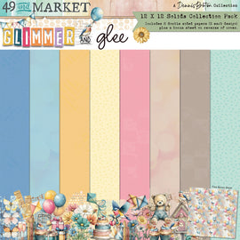 **Pre-Order** 49 and Market - Glimmer & Glee - 12x12 Collection Pack - Solids (8 Sheets) (ETA Mid to End May 26)