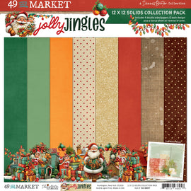 **Pre-Order** 49 and Market - Jolly Jingles - 12x12 Collection Pack - Solids (8 Sheets) (ETA Mid Nov 26)