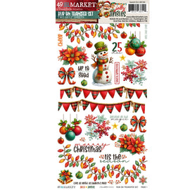 **Pre-Order** 49 and Market - Jolly Jingles - 6x12 Blendable Rub-on Transfer Set (ETA Mid Nov 26)