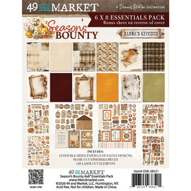 **Pre-Order** 49 and Market - Season's Bounty - 6x8 Essentials Pack (12 D/S Sheets, Die Cuts & Laser Cuts) (ETA Mid Nov 26)
