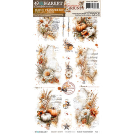 **Pre-Order** 49 and Market - Season's Bounty - 6x12 Essential Rub-on Transfer Set (ETA Mid Nov 26)