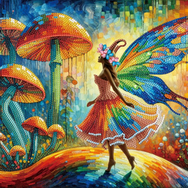 Diamond Dotz - Stretched Canvas - Mosaic Fairyland 30x30cm