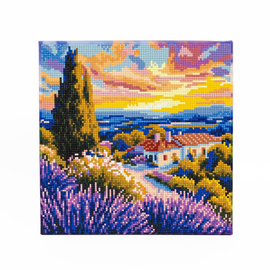 Diamond Dotz - Stretched Canvas - Under the Lavender Sky 30x30cm