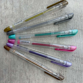 Dong-A - My Metal Gel Ink Pen - 0.7mm - Metallic Set of Six Different Colours