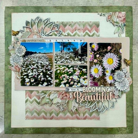 Dusty Attic - Blooming Beautiful - Layout Kit