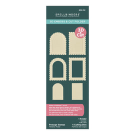 Spellbinders - 3D Emboss & Cut Folder - Postage Stamps