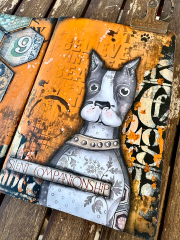 A Weekend of Classes with Stamperia's Antonis Tzanidakis - Class 4 "A Dog's Equation Dble Journal Page" - Saturday 27 June 26 - 7pm to 10pm