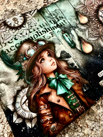 A Weekend of Classes with Stamperia's Antonis Tzanidakis - Class 2 "Believe In Your Wings Dble Journal Page" - Saturday 27 June 26 - 8am to 11:30am