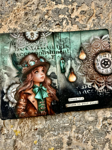 A Weekend of Classes with Stamperia's Antonis Tzanidakis - Class 2 "Believe In Your Wings Dble Journal Page" - Saturday 27 June 26 - 8am to 11:30am