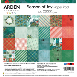 Arden Creative Studio - Season Of Joy - 12x12 Paper Pad (24 Sheets)