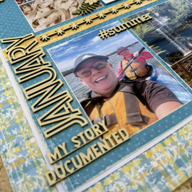 **Pre-Order** Year in Review Layout Class Kits by Jen Hedger (1 Sgl & 12 Dbl Layouts) - Monthly Kit Price