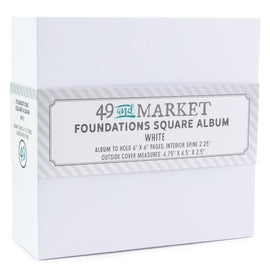 **Pre-Order** 49 and Market - Foundations Square (6"x6") Album - White (ETA End Sep 26)