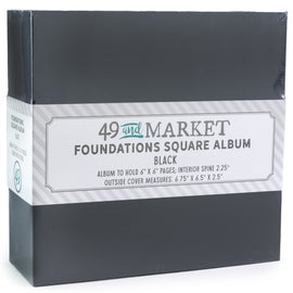 **Pre-Order** 49 and Market - Foundations Square (6"x6") Album - Black (ETA End Sep 26)