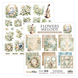 Scrapboys - Flowers Melody - 12x12 Paper Pad