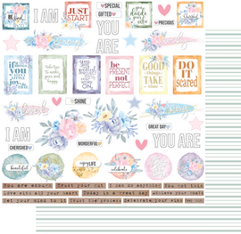 Uniquely Creative - Heart & Soul - 12x12 Pattern Paper "Good Advise"