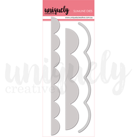 Uniquely Creative -Heart & Soul - Oversized Scalloped Strip Die