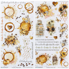 **Pre-Order** 49 and Market - Country Heart Cafe - 6x12 Blendable Rub-on Transfer Set (ETA End July 26)