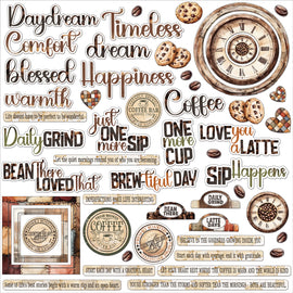 **Pre-Order** 49 and Market - Country Heart Cafe - Chipboard Assortment (ETA End July 26)
