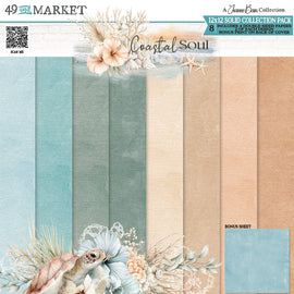 **Pre-Order** 49 and Market - Coastal Soul - 12x12 Collection Pack - Solids (8 Sheets) (ETA End July 26)