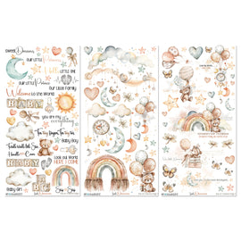 **Pre-Order** 49 and Market - Little Dreamer - 6x12 Rub-on Transfer Set (ETA End May 25)