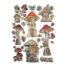 Stamperia - Hidden Grove - Silicon Mould A5 - Mushroom House
