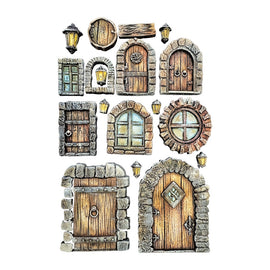 Stamperia - Hidden Grove - Silicon Mould A5 - Door and Window
