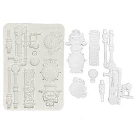 Stamperia - Gardens of Time - Silicon Mould A5 - Clocks & Tubes