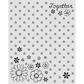 Stamperia - Cozy Family - Stencil - Together (20x25cm)