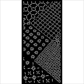 Stamperia - Quiet Days - Stencil 12x25cm - Mixed Tiles