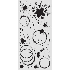 **Pre-Order** Stamperia - Create Happiness Secret Diary - Stencil 12x25cm - Ink Splatter (ETA Late Feb 26)