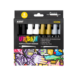 Kent - Urban Paint Markers - Icon - Pack of 8