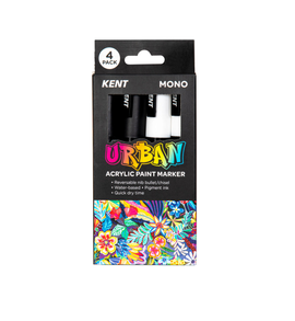 Kent - Urban Paint Markers - Mono - Pack of 4