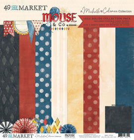 **Pre-Order** 49 and Market - Mouse & Co - 12x12 Collection Pack - Solids (8 Sheets) (ETA End Sep 26)