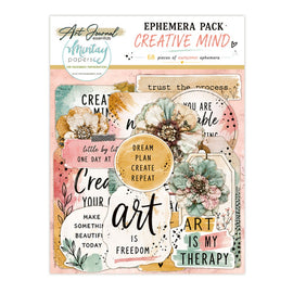 **Pre-Order** Mintay - Art Journal Essentials - Ephemera "Creative Mind" (68pcs) (ETA Beg Aug 26)