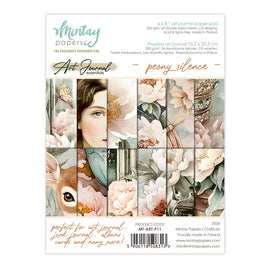 **Pre-Order** Mintay - Art Journal Essentials - 6x8 Paper Pad "Peony Silence" (ETA Beg Aug 26)