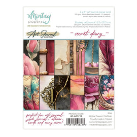 **Pre-Order** Mintay - Art Journal Essentials - 6x8 Paper Pad "Secret Diary" (ETA Beg Aug 26)