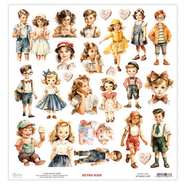 Mintay - 12x12 Basic Elements (Cut Aparts) - Retro Kids