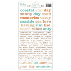 **Pre-Order** Mintay - Coastal Memories - 6x12 Paper Stickers "Words" (ETA End Apr/Beg May 24)