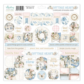 Mintay - Cottage Heart - 12x12 Chipboard Ephemera Sheet