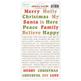 Mintay - Holly Jolly - 6x12 Paper Stickers "Words"