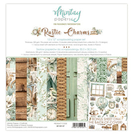 Mintay - Rustic Charms - 12x12 Paper Pack