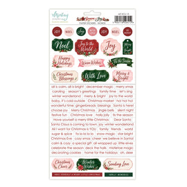 **Pre-Order** Mintay - Season of Joy - 6x12 Paper Stickers "Words" (ETA Beg Aug 26)